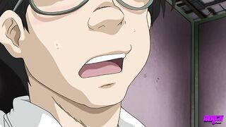 Hirohashi tells him that his face looks just like the beloved stepbrother she lost, then rubs her clit against his cock