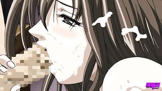 Hirohashi tells him that his face looks just like the beloved stepbrother she lost, then rubs her clit against his cock