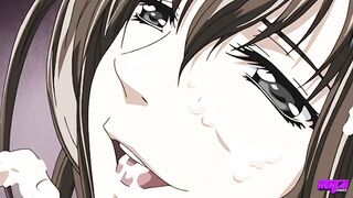 Hirohashi tells him that his face looks just like the beloved stepbrother she lost, then rubs her clit against his cock