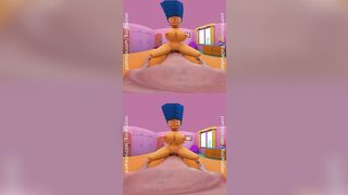 Simpsons Porn - Marge Simpson rides YOU cowgirl style in VR