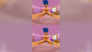 Simpsons Porn - Marge Simpson rides YOU cowgirl style in VR