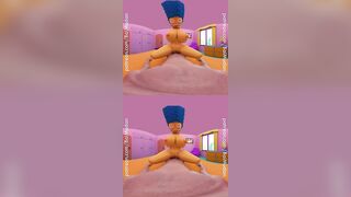 Simpsons Porn - Marge Simpson rides YOU cowgirl style in VR