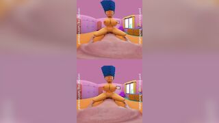Simpsons Porn - Marge Simpson rides YOU cowgirl style in VR