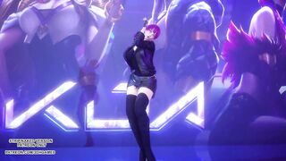 MMD Exid - Me & You Ahri Akali Evelynn Sexy Kpop Dance League of Legends KDA
