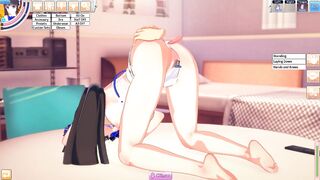3D Hentaigame - licking hestia pussy and fuck her from behind