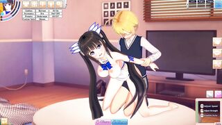 3D Hentaigame - licking hestia pussy and fuck her from behind