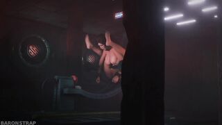 Lara Croft in the Orgasm Machine