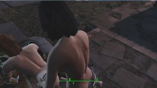 Piper fucks me with a strapon in front of everyone | Fallout 4 Sex Mod