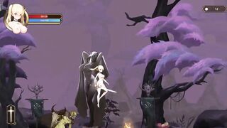 Cute blonde in hentai ryona sex with big goblin in ritual summon new gameplay