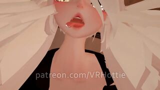 Perfect Blonde Gift Wet Tongue Jacket Only Cat Girl Pigtails Facesit Bow Upskirt POV Lap Dance