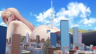 [MMD] Playing With The City (Giantess, Sfx, Size fetish content)