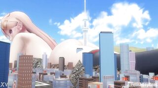 [MMD] Playing With The City (Giantess, Sfx, Size fetish content)
