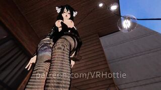 Stomping on Dick Outdoor Patio Goth Emo Cat Girl Fishnets Foot Worship Face Sitting POV Lap Dance