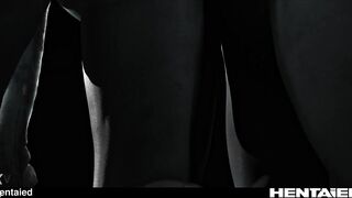 Real Life Hentai - Blue Alien girls have fun - Anal and milking