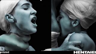 Real Life Hentai - Blue Alien girls have fun - Anal and milking