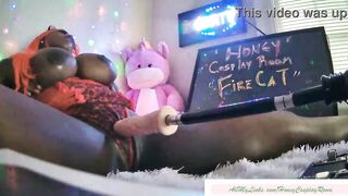 HONEY COSPLAY ROOM - FIRE CAT -- SexMachine Fucks so Good