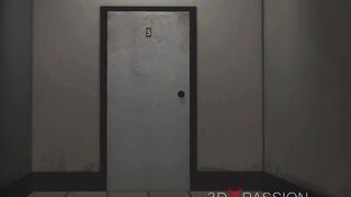 BDSM experience. A sexy brunette likes it rough