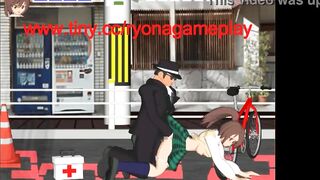 Pretty girl having sex with men in Amz.gl erotic new fight hentai game