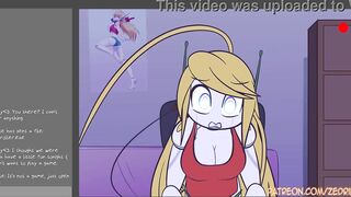 Cute hentai blonde plays with pussy (2D animation)