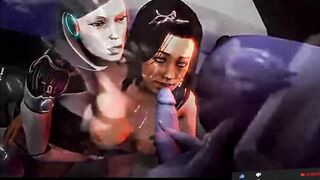 Futanari Mass Effect Transsexual Orgy