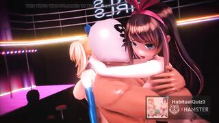 mmd r18 Kizuna AI & Mirai Akari sex dance sex robot 3d hentai