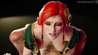 TRY NOT TO CUM FROM THE INTENSE FUCKING WITH TRISS MERIGOLD, THE WITCHER HENTAI, RICH ASS BOUNCING (by Desire Reality)