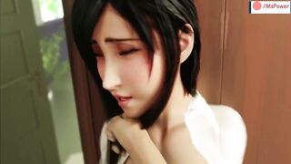 Final Fantasy Tifa Giving A Nice Tit Job | MsPower