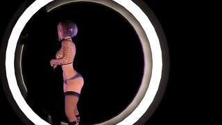 3D VR animation hentai video game Virt a Mate. A beautiful little buxom elf dances and undresses.