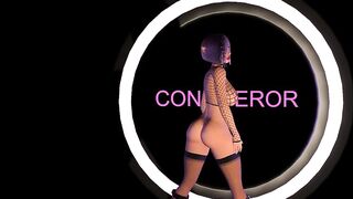 3D VR animation hentai video game Virt a Mate. A beautiful little buxom elf dances and undresses.