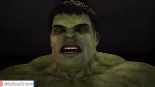 4K Black Widow Fucked Hulk and Tanos Anal Double Penetration Creampie | MakimaOrders