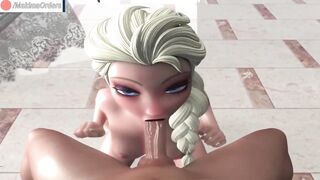 Elsa Full Nude Blow a Huge Cock