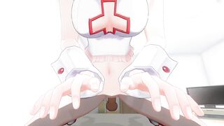 3D HENTAI POV Nurse rides your cock