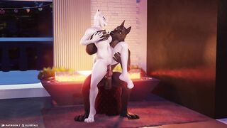 Yiff getting bred sensualy-Furry-3D animation