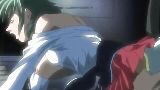 Anime Big Tits Girl Getting Creampie in Lab
