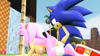 Sonic Fucks Amy's Tight, Wet Pussy & Gives Her a Creampie (ADR/ASMR) Animation: dradicon