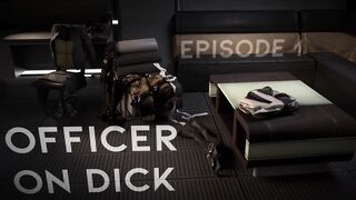 Officer on Dick - 3D Futanari Threesome Animation by Rikolo