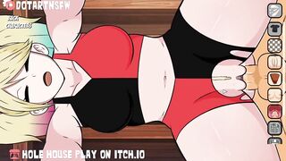 Hole House Game - Harley Quinn Fucked From Behind