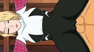 Hole House Game - Gwen Stacy Doggystyle from behind
