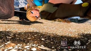 imechan Hardcore Sex Public Show Ahegao Babe Cum 3D Hentai