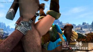 imechan Hardcore Sex Public Show Ahegao Babe Cum 3D Hentai