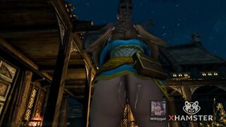 Himechan Night Market Extra Service Blowjob Cum Mouth 3D Hentai