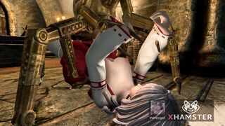 sex with IA robot android 3d hentai big dildo anal