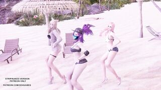 [MMD] Brave Girls - Chi Mat Ba Ram Ahri Kaisa Seraphine KDA Sexy Hot Dance League of legends Hentai