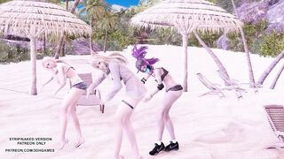 [MMD] Brave Girls - Chi Mat Ba Ram Ahri Kaisa Seraphine KDA Sexy Hot Dance League of legends Hentai
