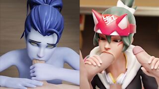 JOI Split Screen Compilation #1 - Overwatch