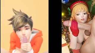 JOI Split Screen Compilation #1 - Overwatch