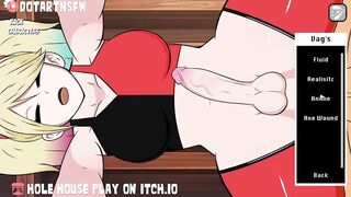 [FUTA] Harley Quinn Creampied From Behind - Hole House