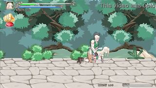 Blonde princess has sex with men in Iris in wonderland hentai gameplay