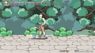 Blonde princess has sex with men in Iris in wonderland hentai gameplay