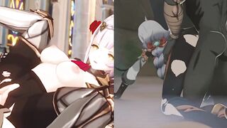 Split Screen Compilation #1 - Genshin Impact (March 2023)